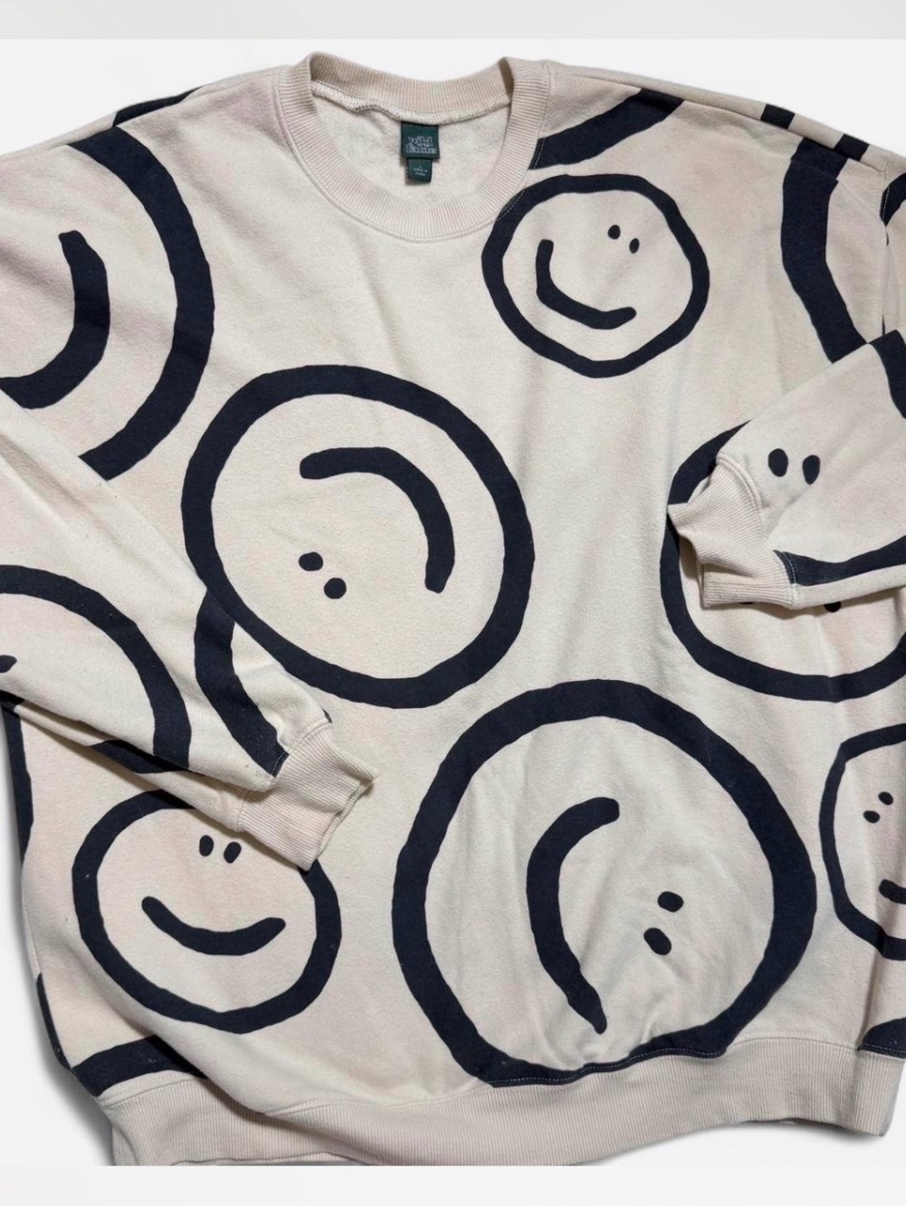 Wild Fable Graphic Smiley Face Crewneck